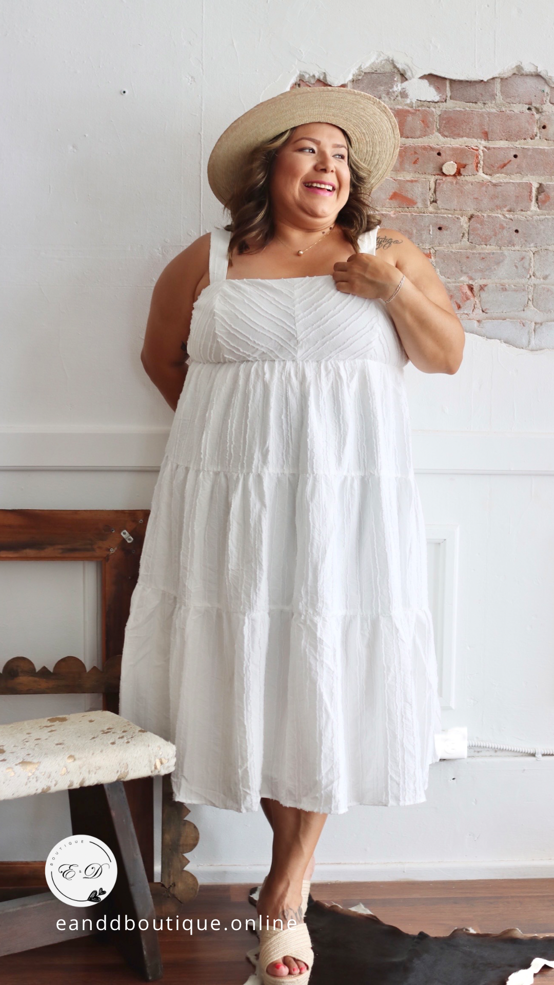 White plus sales size sun dress