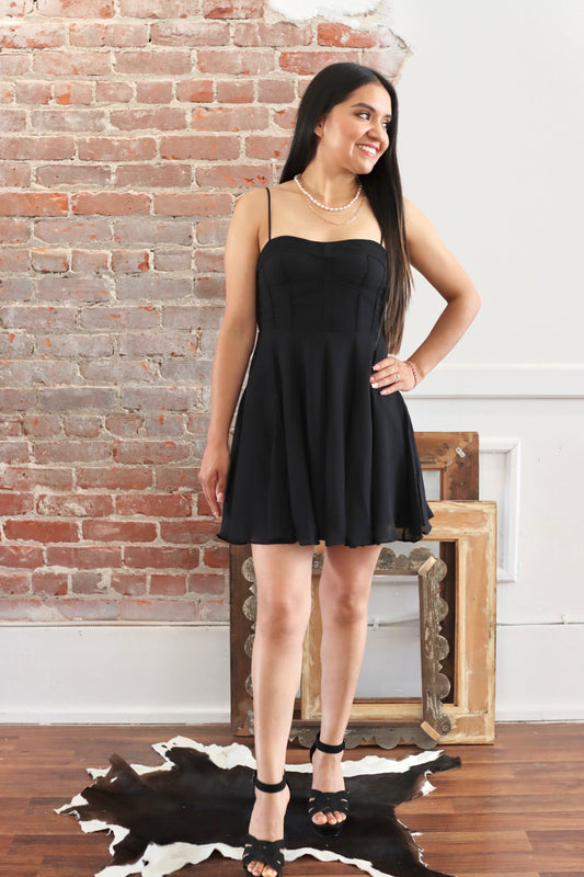 Vee Black Dress | Summer Collection